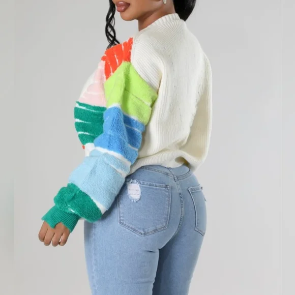 JOYFUL COLORBLOCK CARDIGAN - Picture 3 of 5